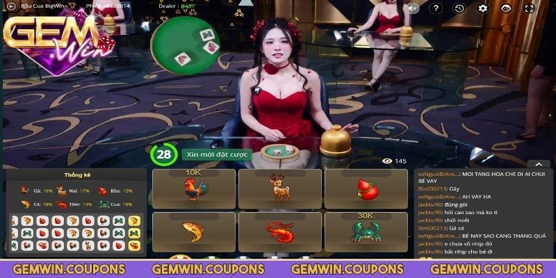 Giới thiệu thông tin cơ bản về bầu cua Gemwin