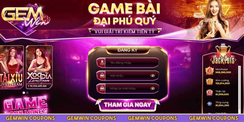 Các bước chi tiết đăng ký Gemwin thành công 