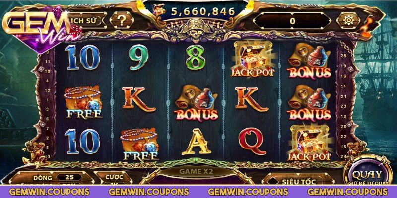 Pirate King Gemwin – Game Slot Cướp Biển dễ trúng thưởng 2 Đăng nhập tài khoản ngay trên nền tảng