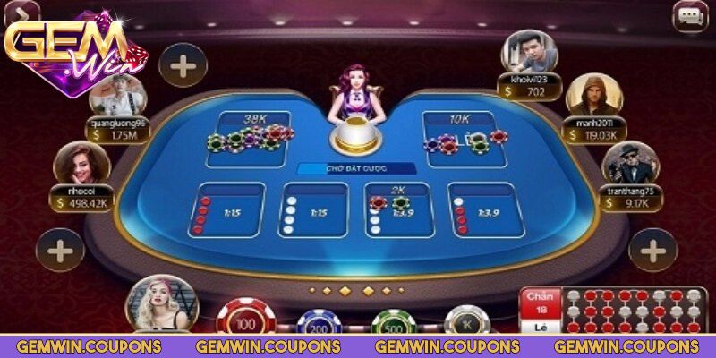 Có thể chọn phòng theo mức cược phù hợp